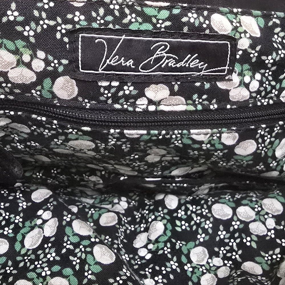 Vera Bradley Black Quilted Backpack - Picture 8 of 11